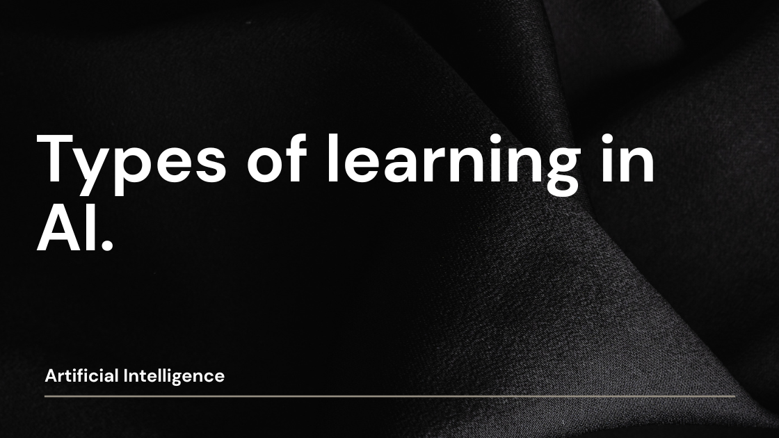 Types of Learning in Artificial Intelligence (AI)