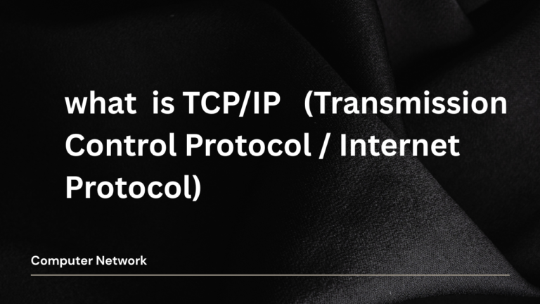 what is tcp/ip?