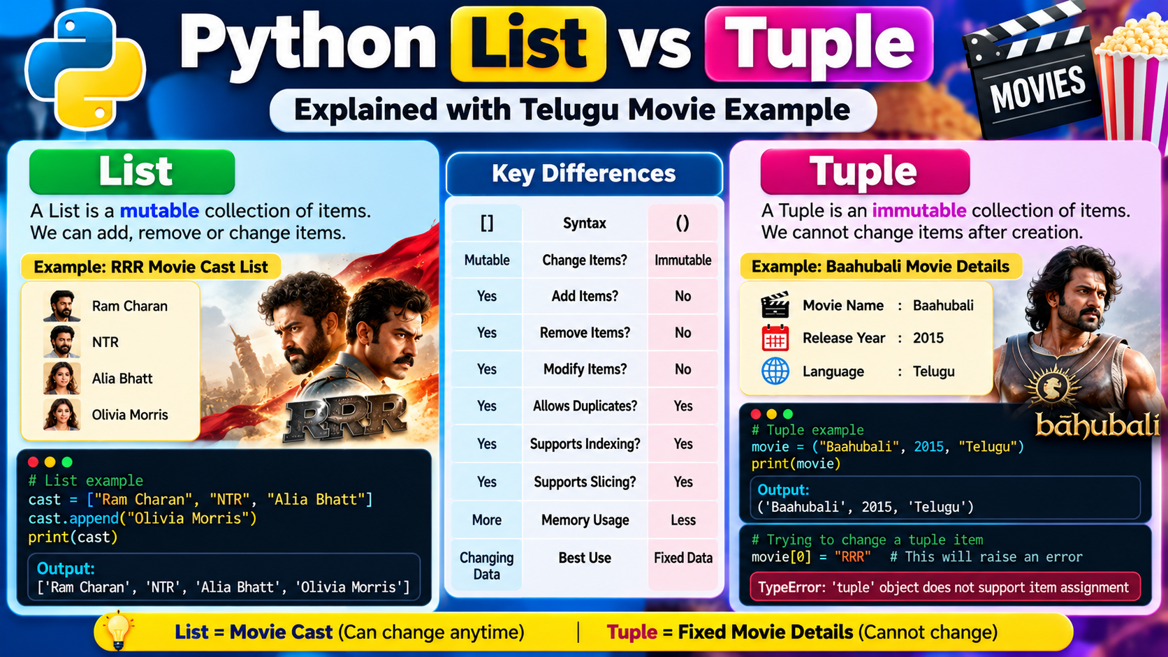 List vs Tuple